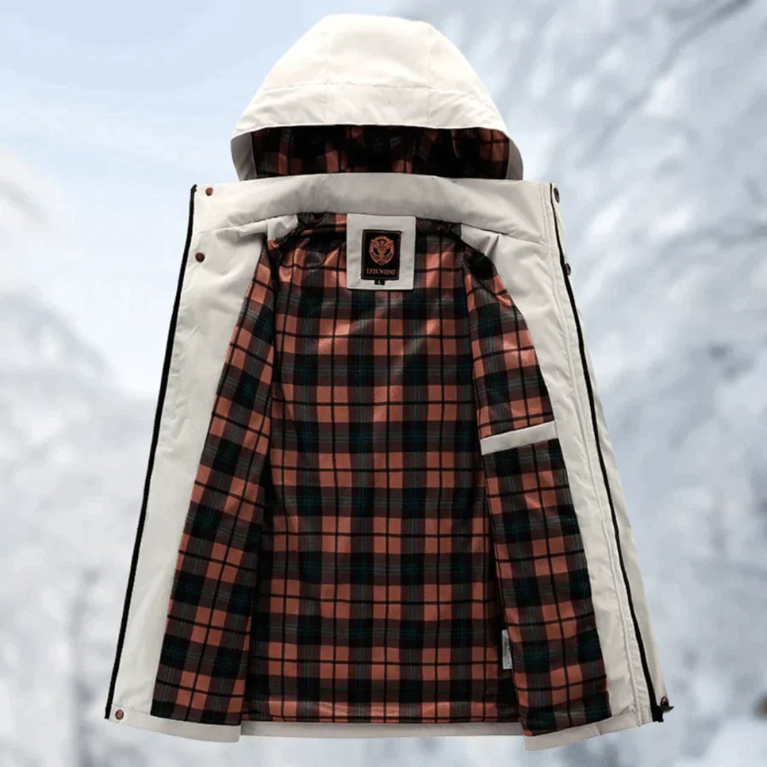 Léo | Veste imperméable homme avec capuche élégante