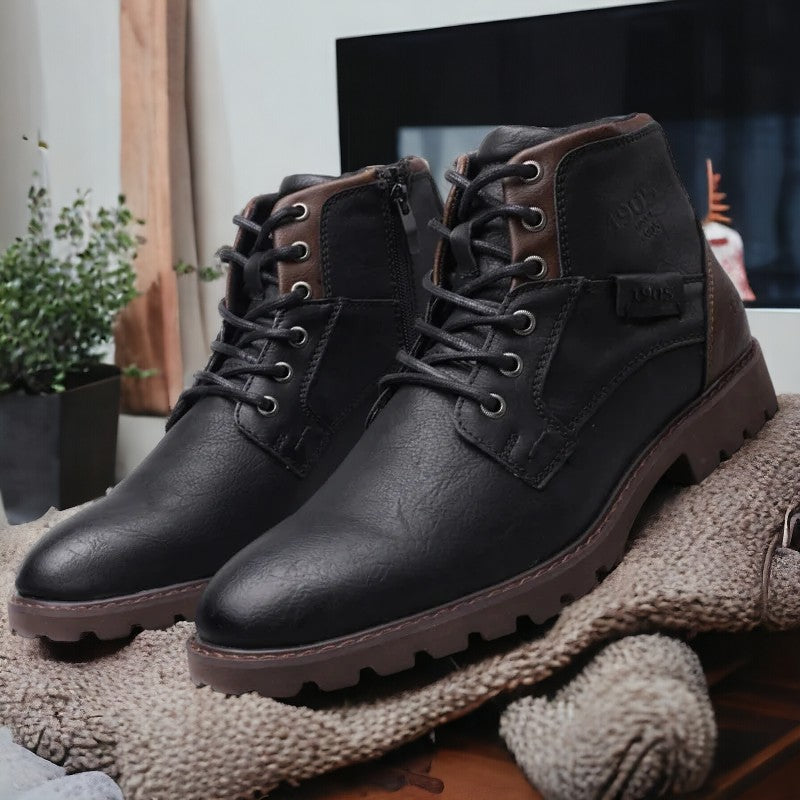 Bottines en Cuir Haut de Gamme pour Style et Confort