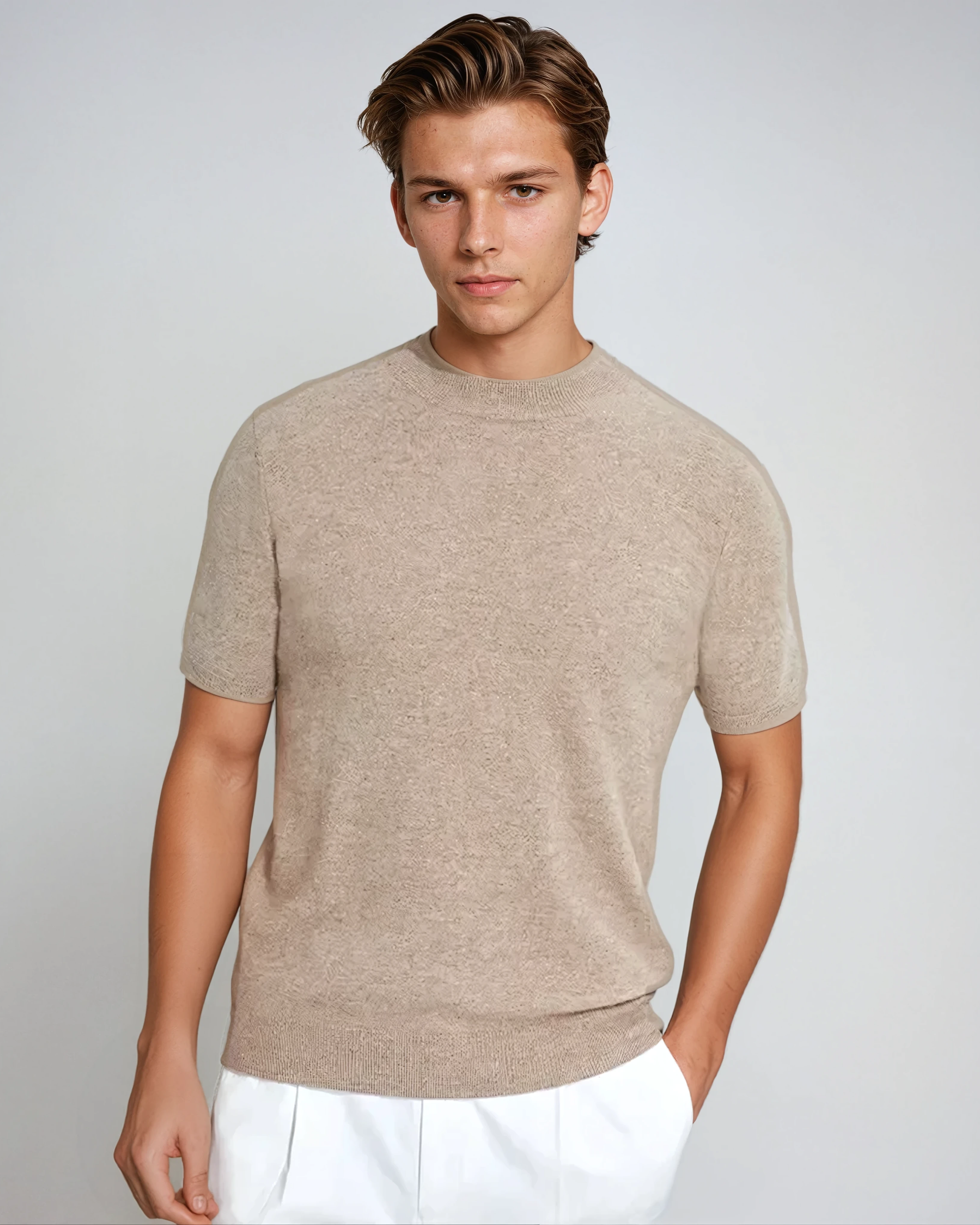 Pull Homme Élégant en Laine Douce
