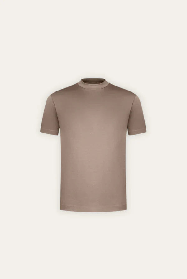 T-shirt Kaki Élégante Style Simple