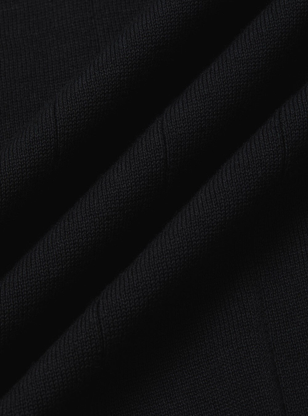 T-shirt Élégant Noir à Côtes