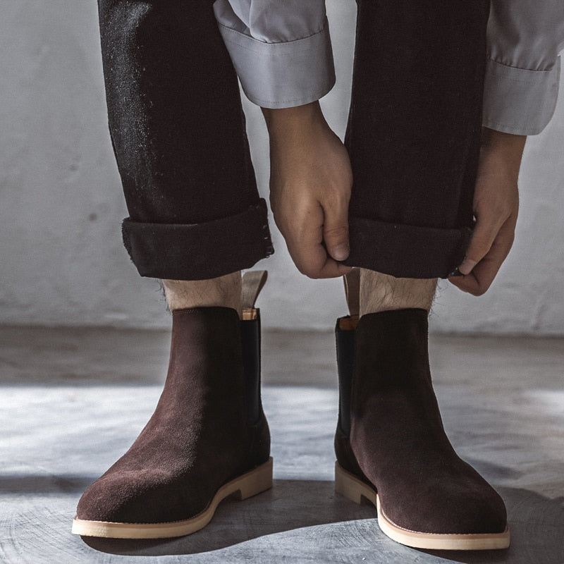 Homme Élitaire - bottes en daim