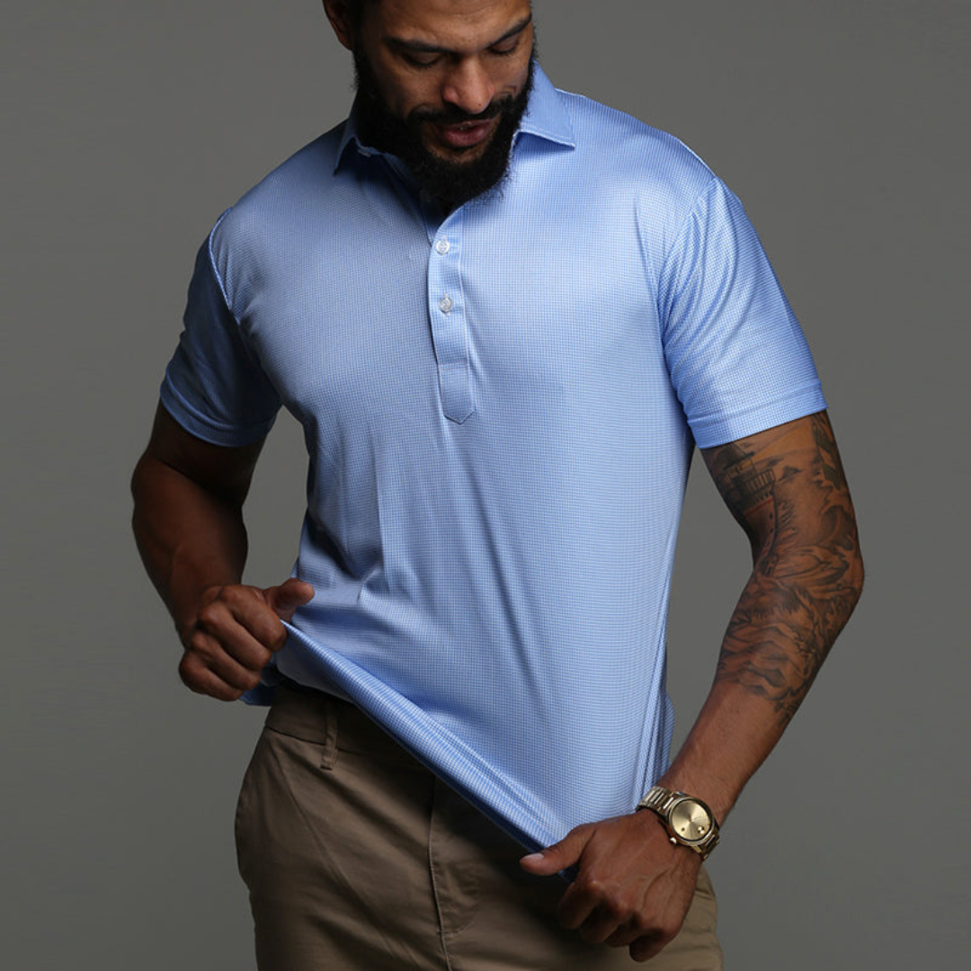 Chemise Slim Fit Homme Bleu Élégant