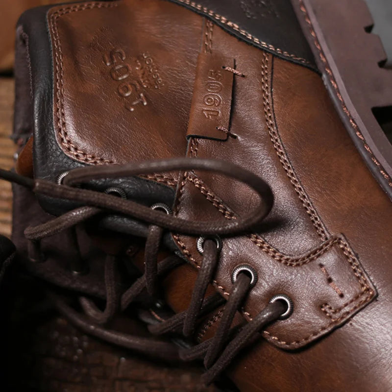Bottines en Cuir Haut de Gamme pour Style et Confort
