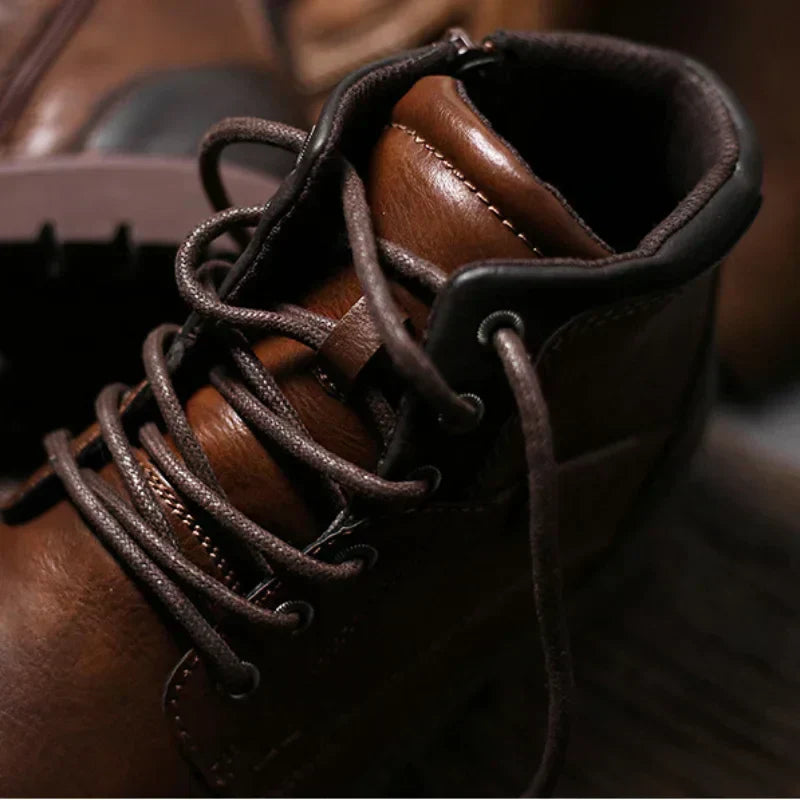 Bottines en Cuir Haut de Gamme pour Style et Confort