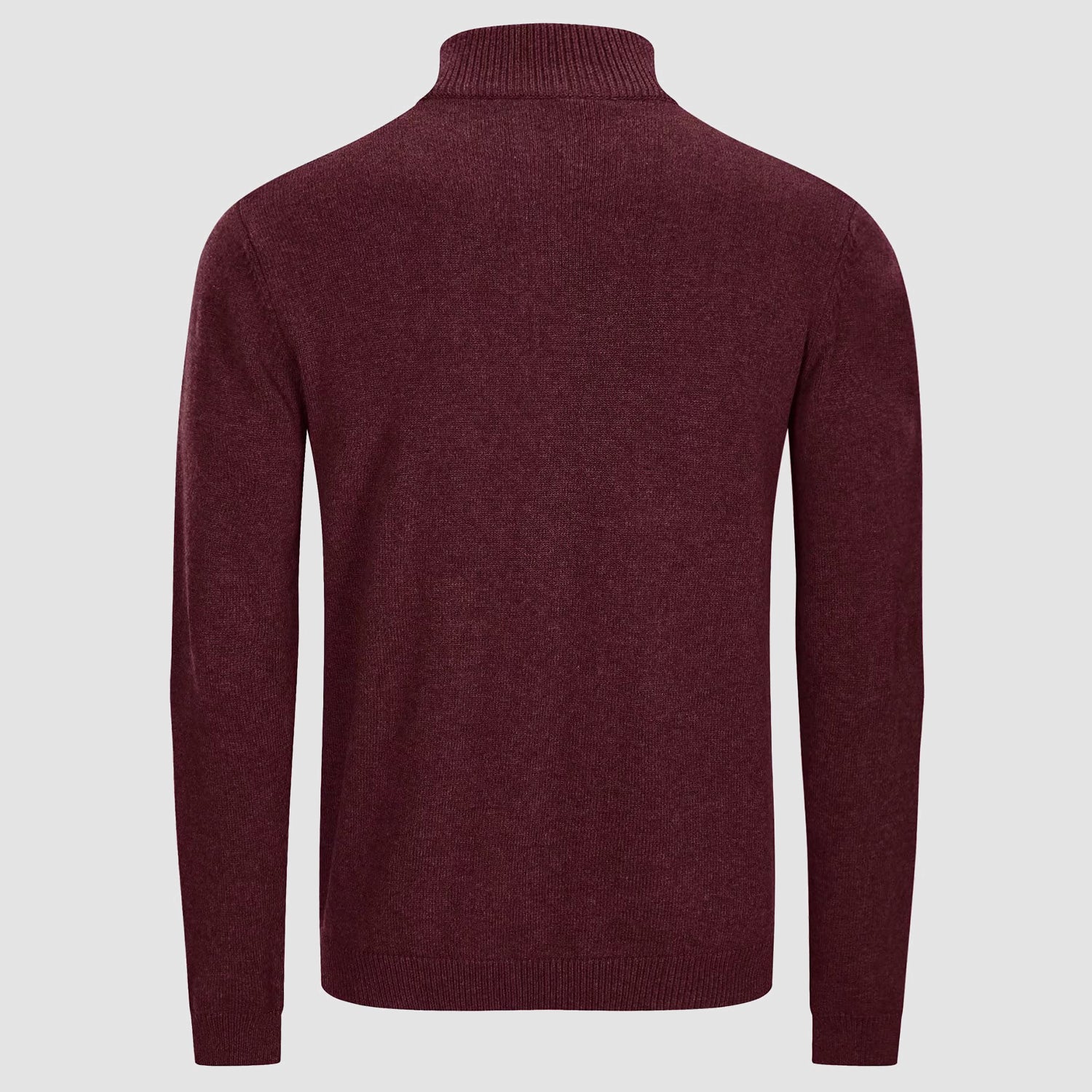 Pull à Col Montant en Maille avec Fermeture Éclair 1/4 pour Hommes