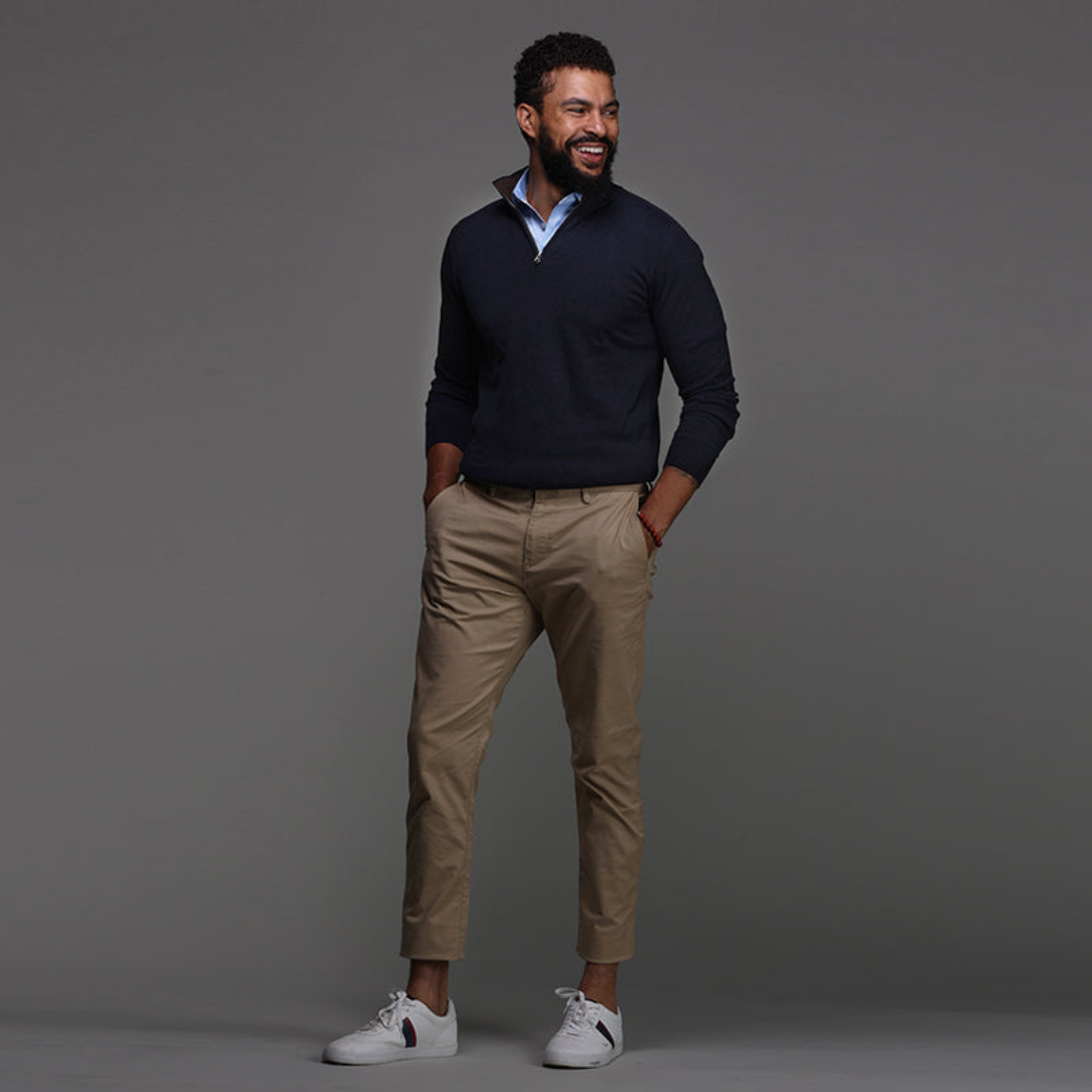 Chemise Slim Fit Homme Bleu Élégant