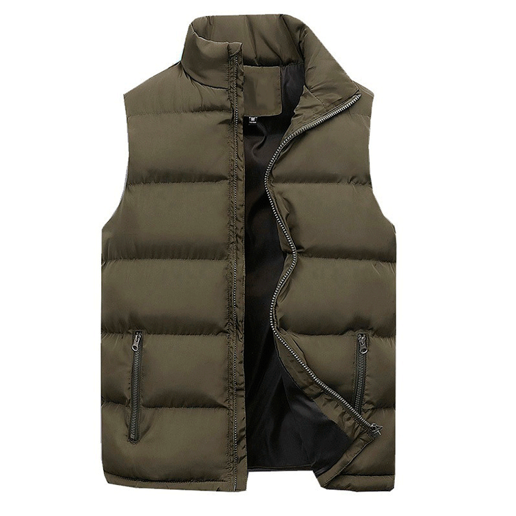 Clément | Gilet d’hiver chaud pour homme avec fermeture éclair