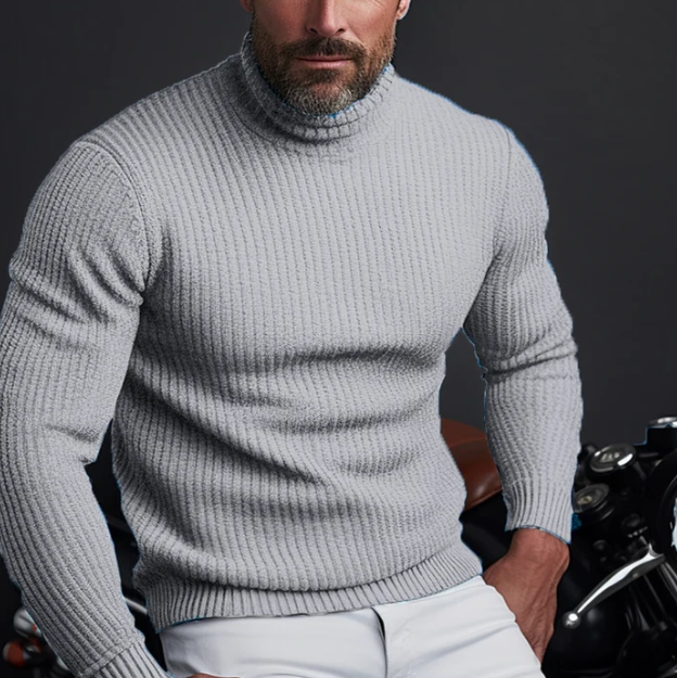 Adrien | Pull col roulé élégant pour homme