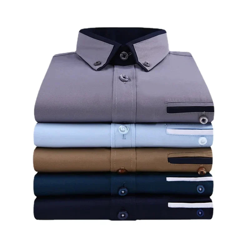 Chemise Homme Élégante à Manches Longues