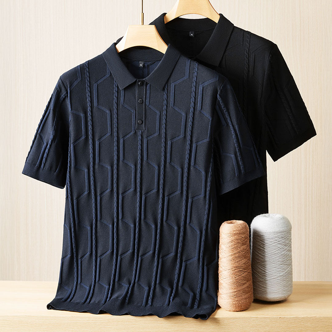 Polo Homme Élégant à Manches Courtes
