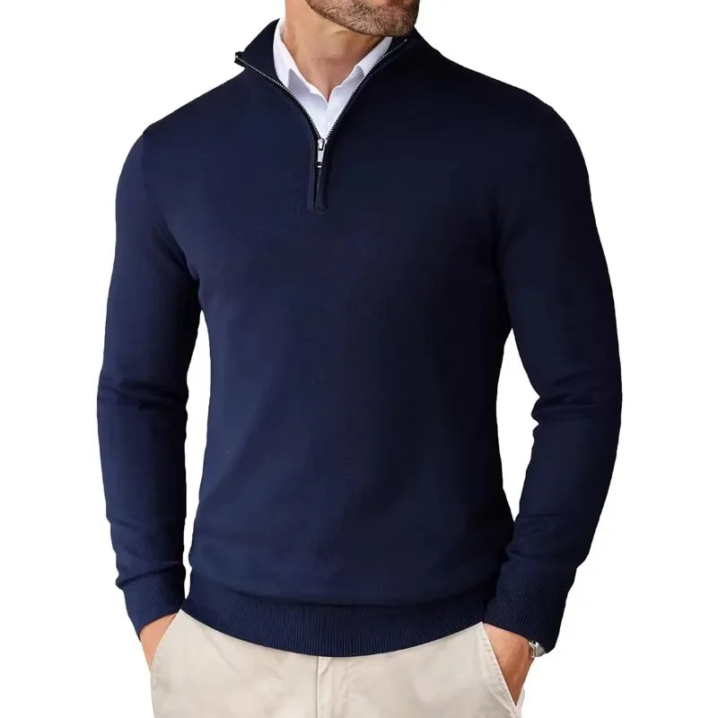 Nolan | Pull en maille zippé élégant pour homme