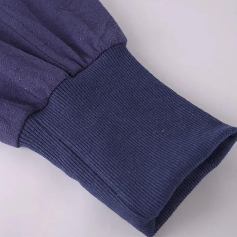 Pantalon Harem Bleu Marine en Coton