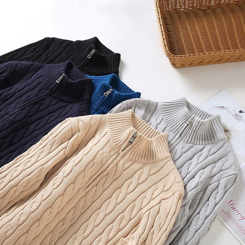 Nathan | Pull demi-zip élégant pour homme