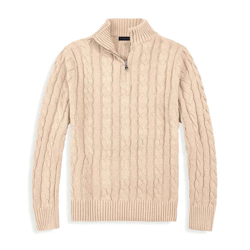 Nathan | Pull demi-zip élégant pour homme