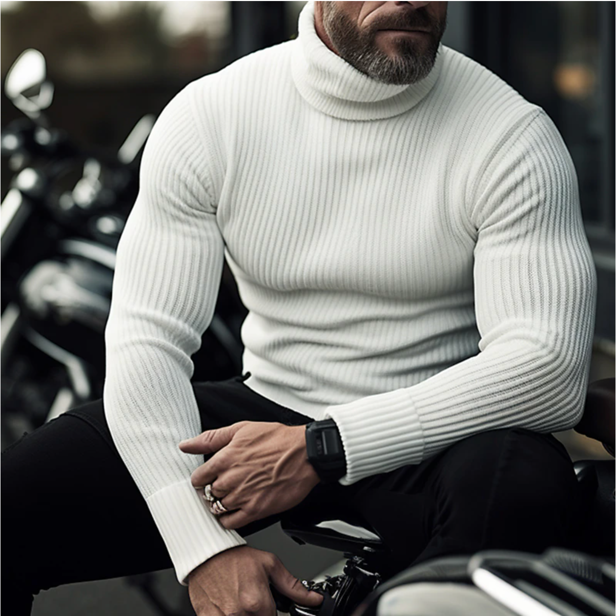 James - Col Roulé pour Hommes