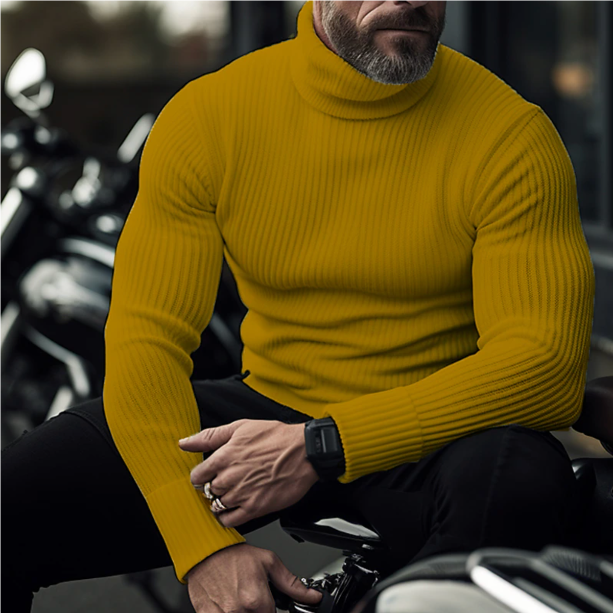 James - Col Roulé pour Hommes