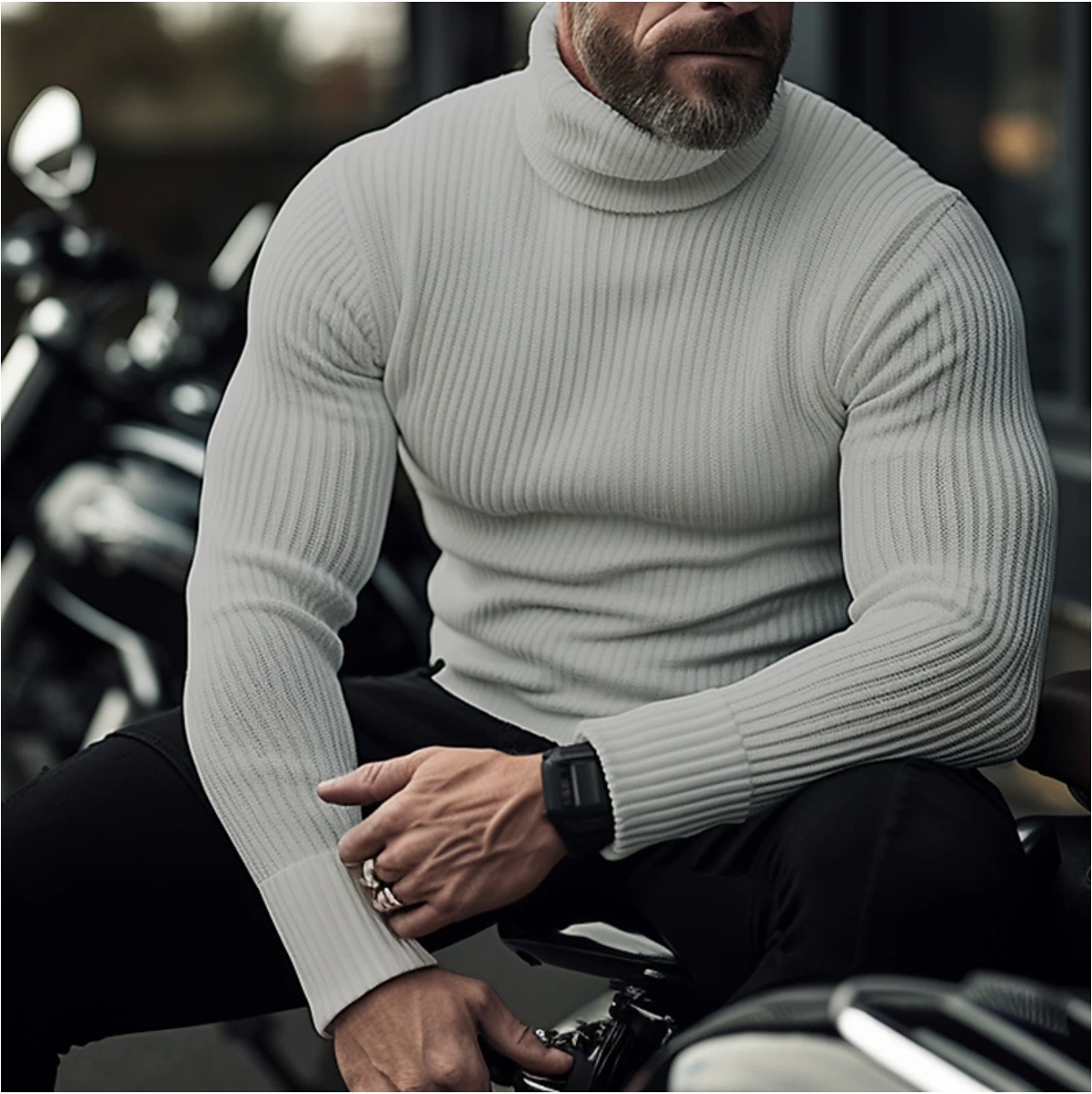James - Col Roulé pour Hommes