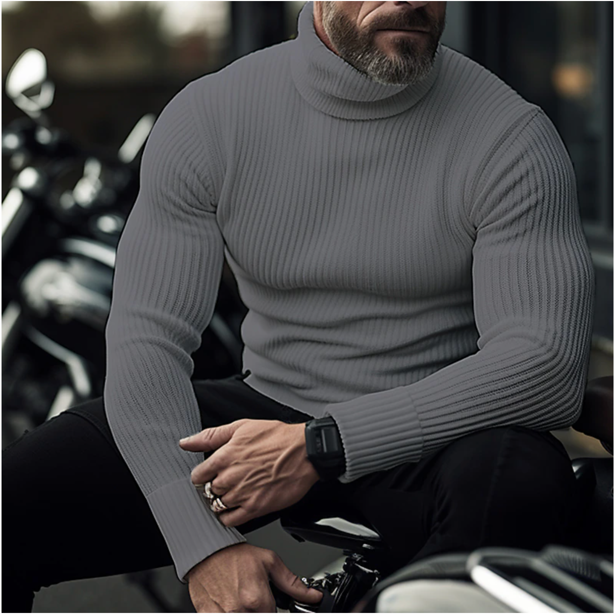 James - Col Roulé pour Hommes
