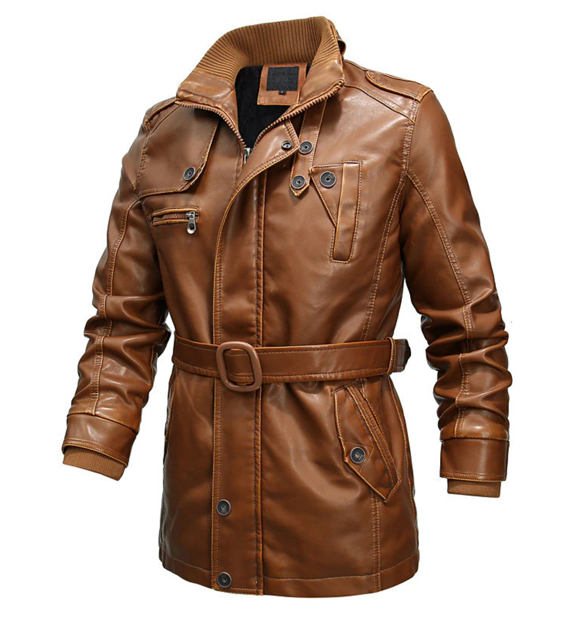 Dave - Élégante Veste en Cuir pour Hommes