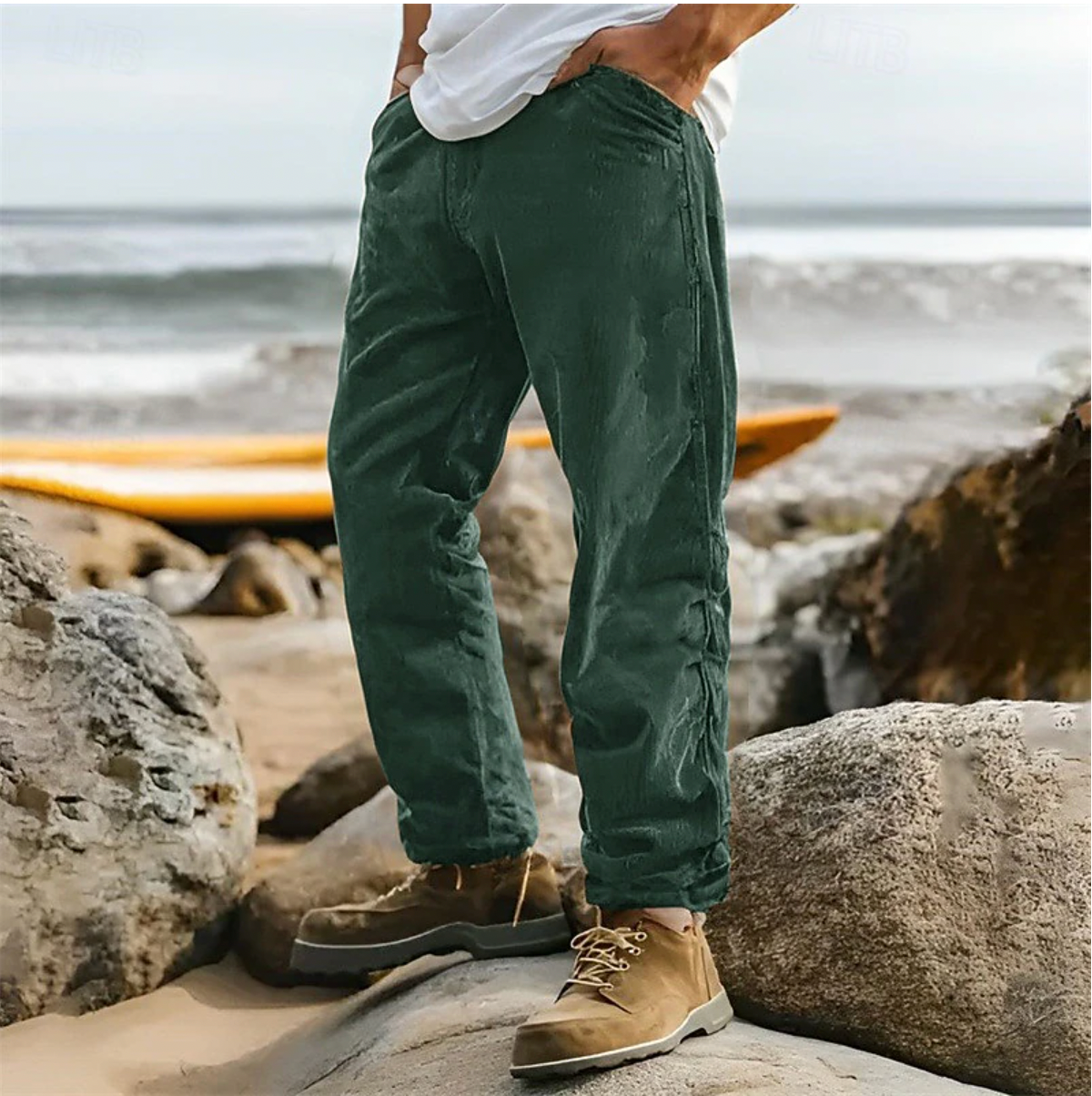 Adam - Pantalon en Velours Côtelé pour Hommes