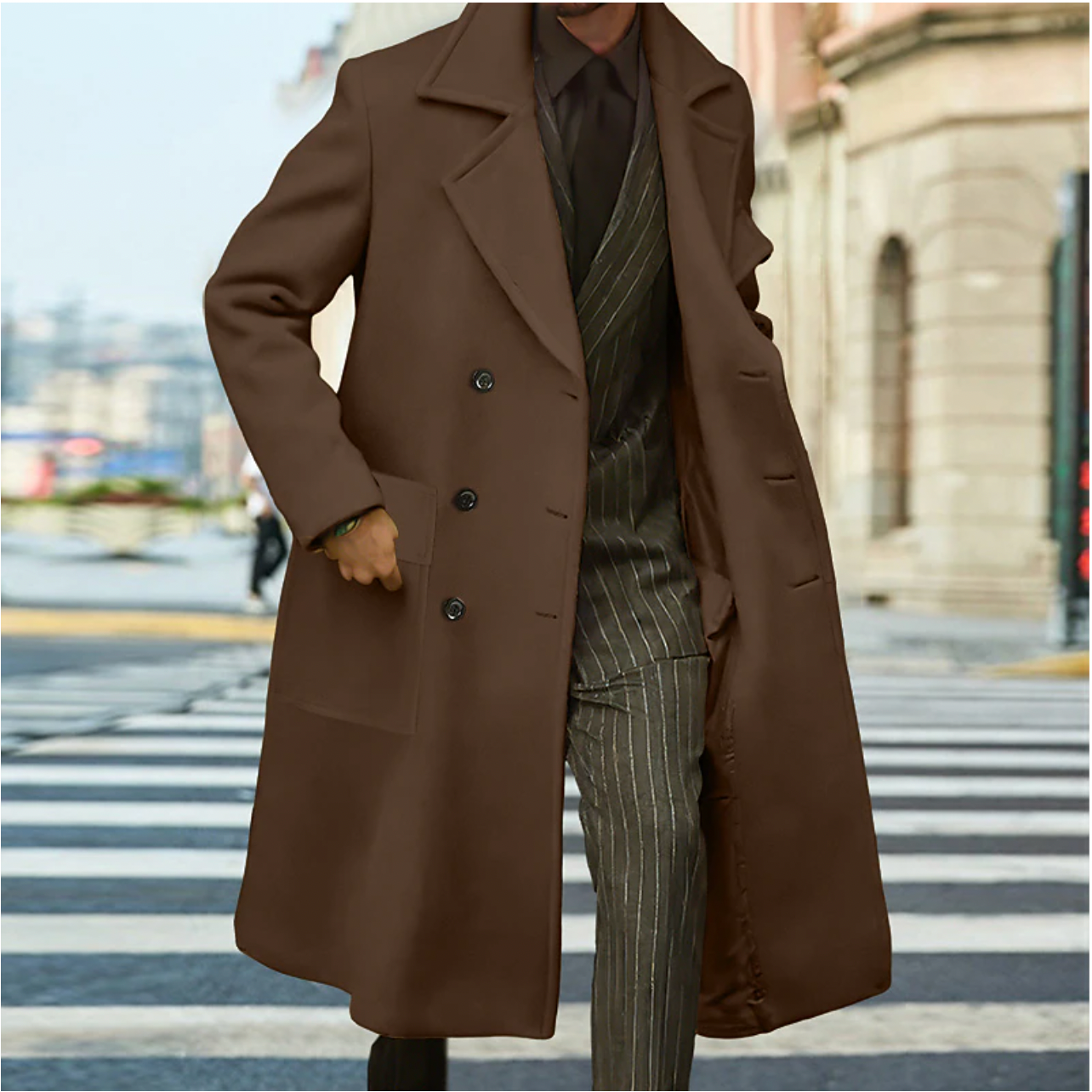 Arthur - Long Manteau d'Hiver Homme