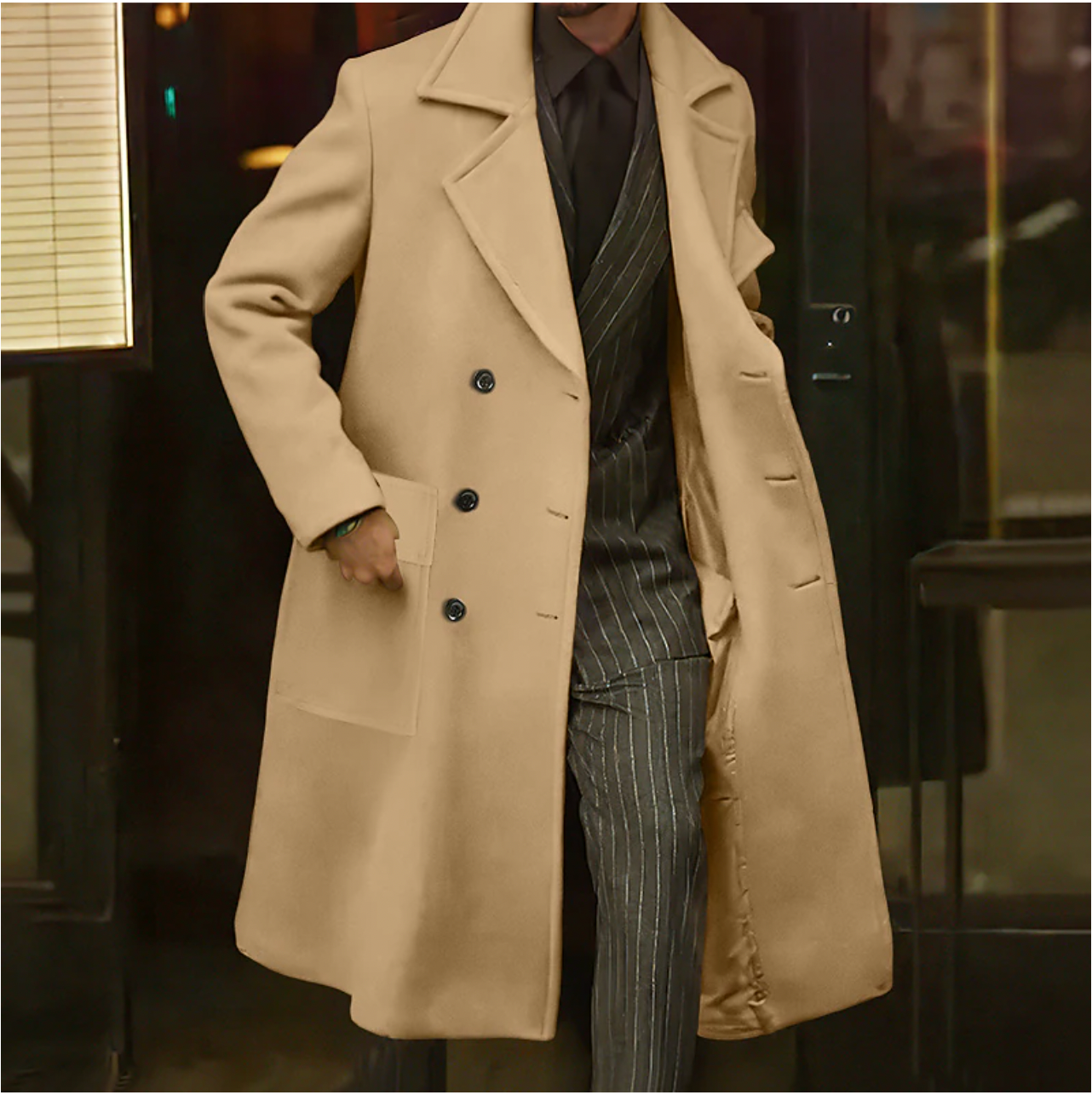 Arthur - Long Manteau d'Hiver Homme