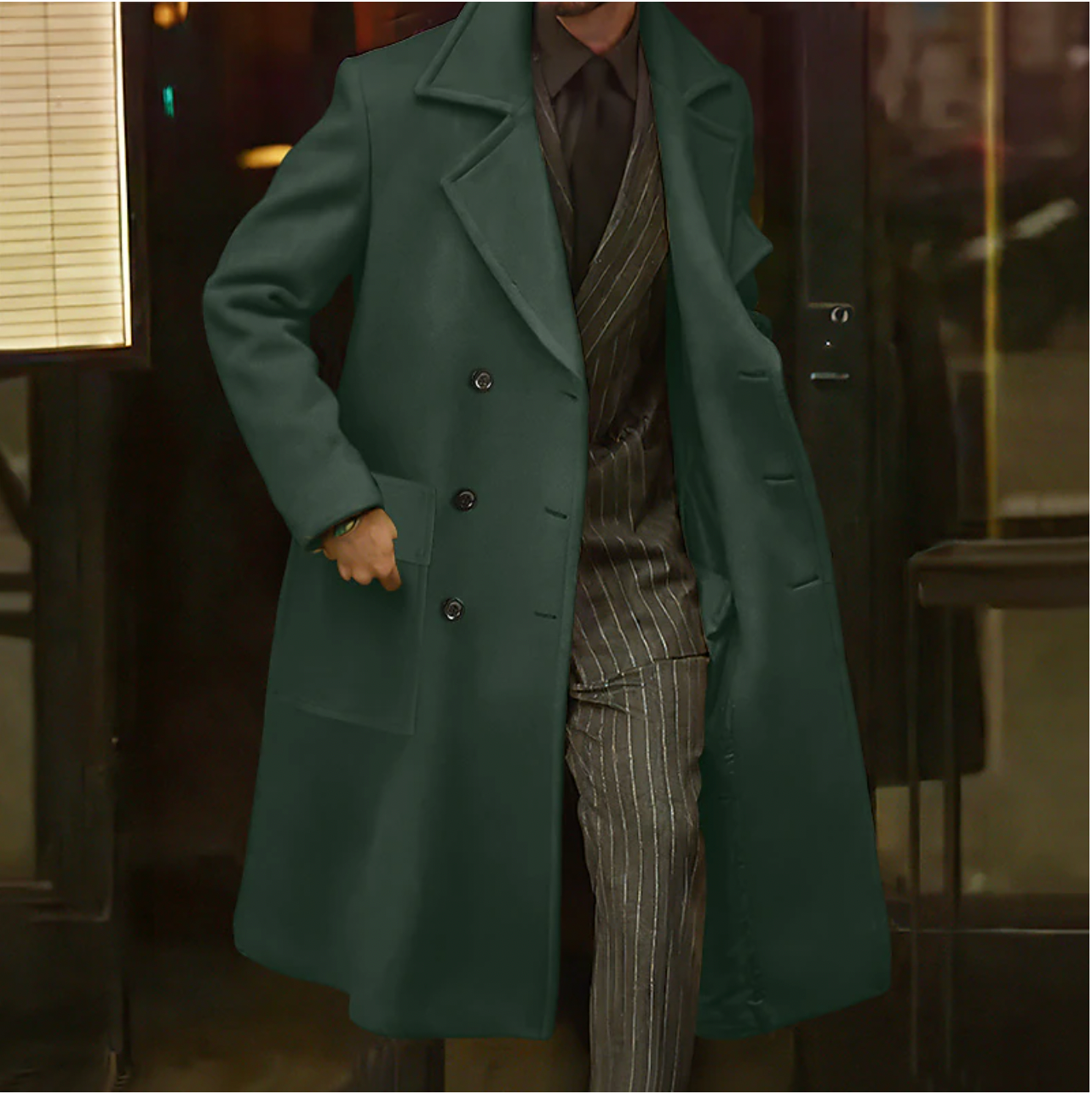 Arthur - Long Manteau d'Hiver Homme