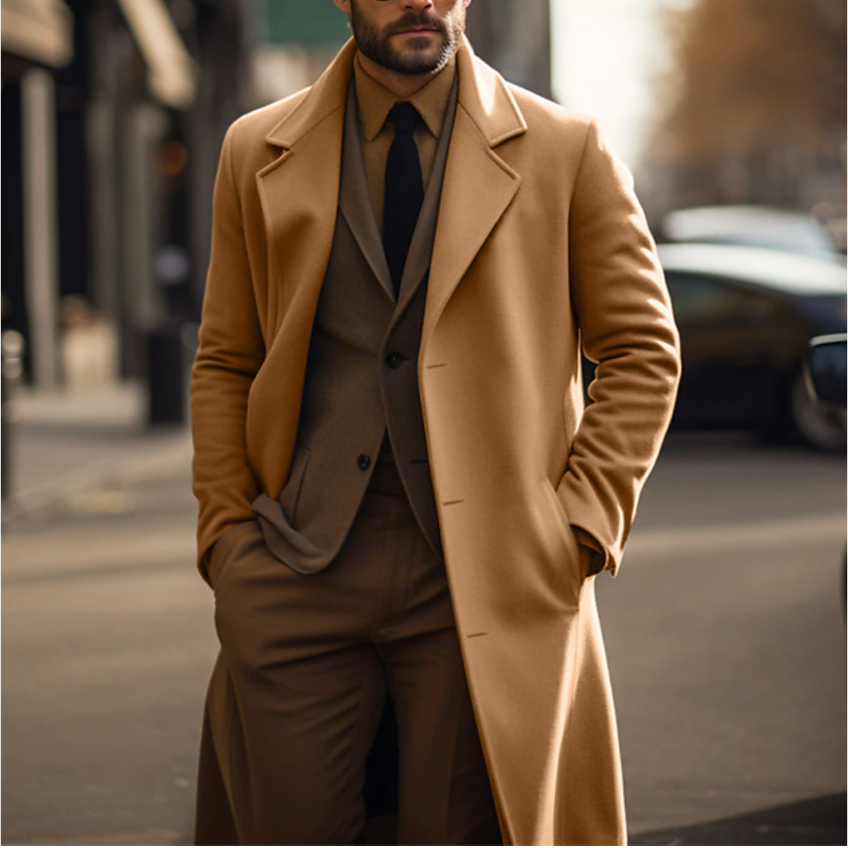 Charles - Long Manteau d'Hiver Homme