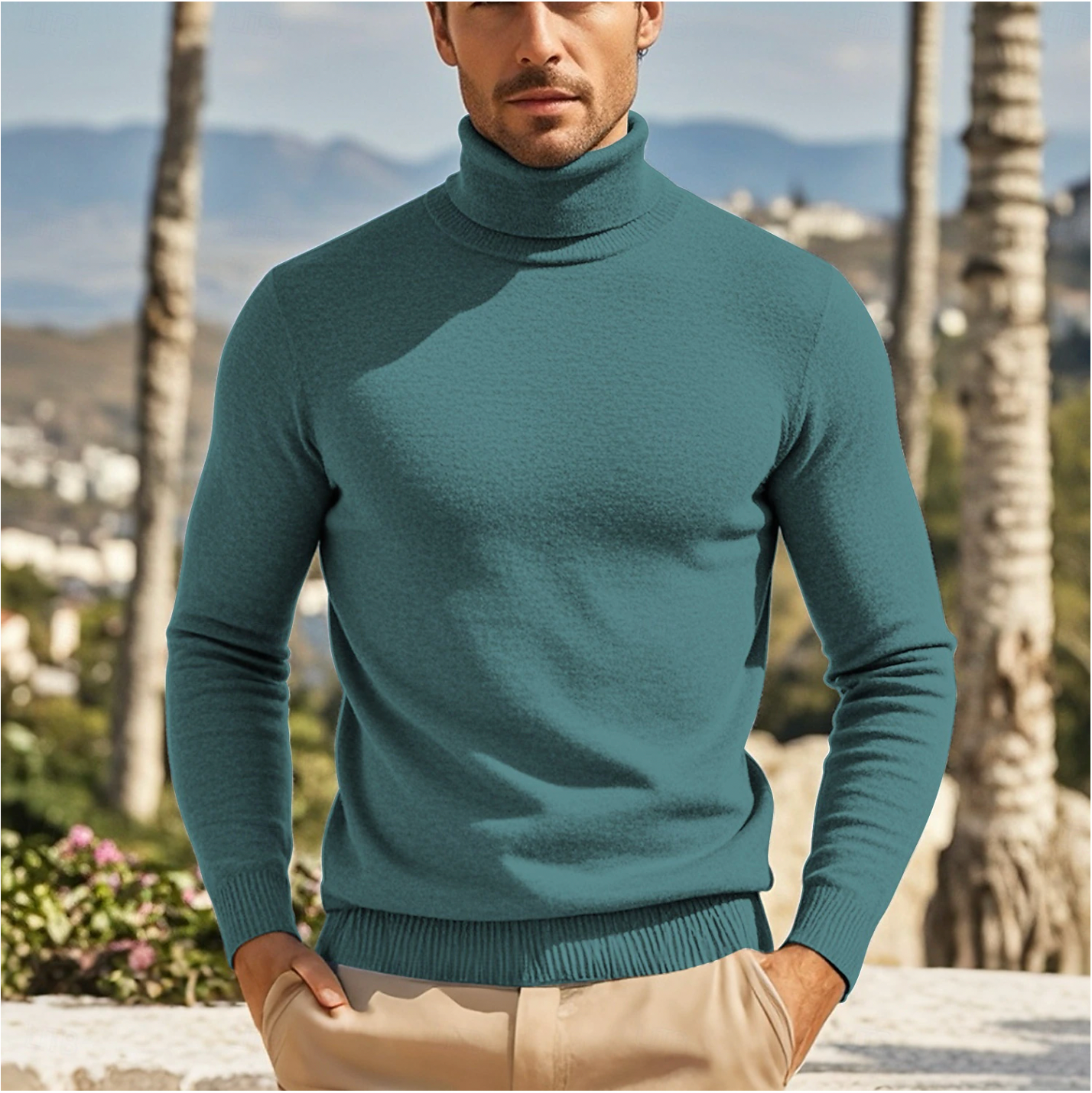 Jason - Pull Col pour Hommes pour l'Automne et l'Hiver