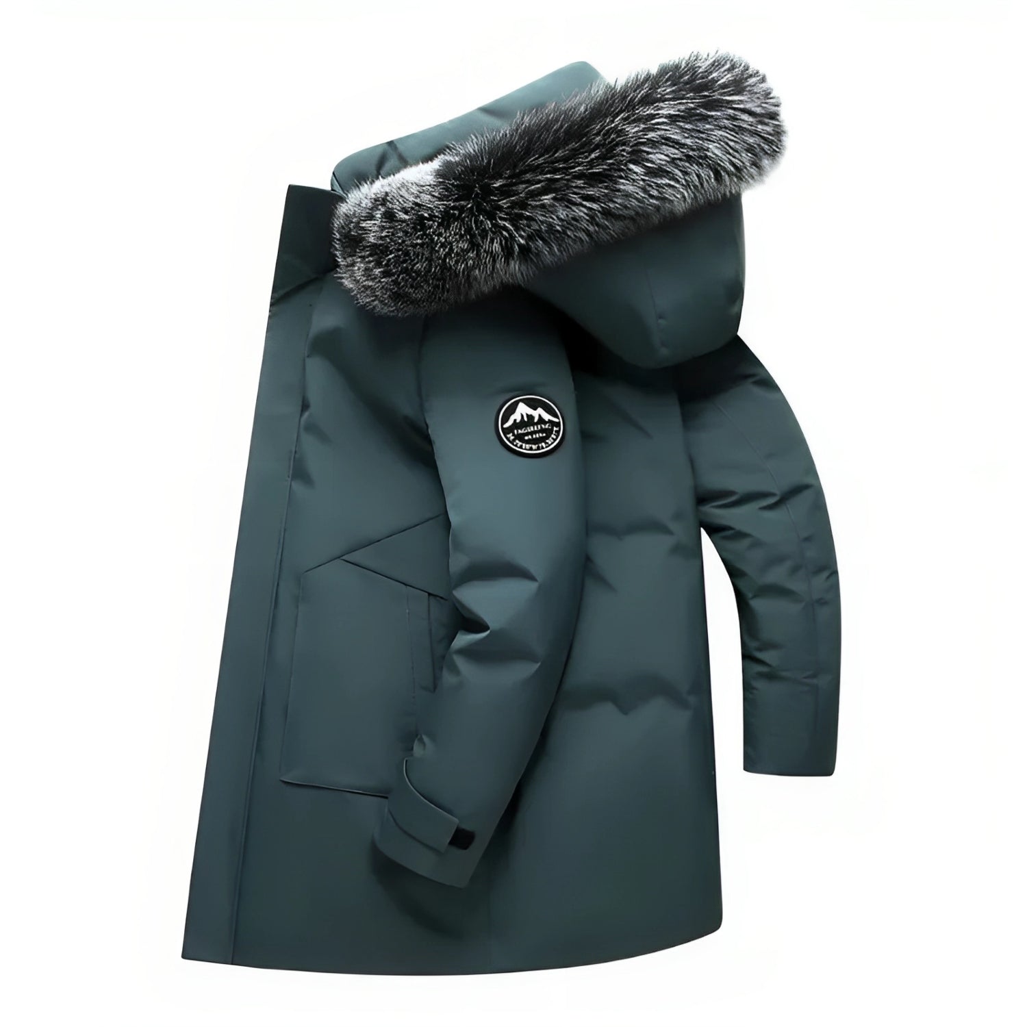 Gabriel - Manteau d'Hiver avec Capuche et Col en Fourrure