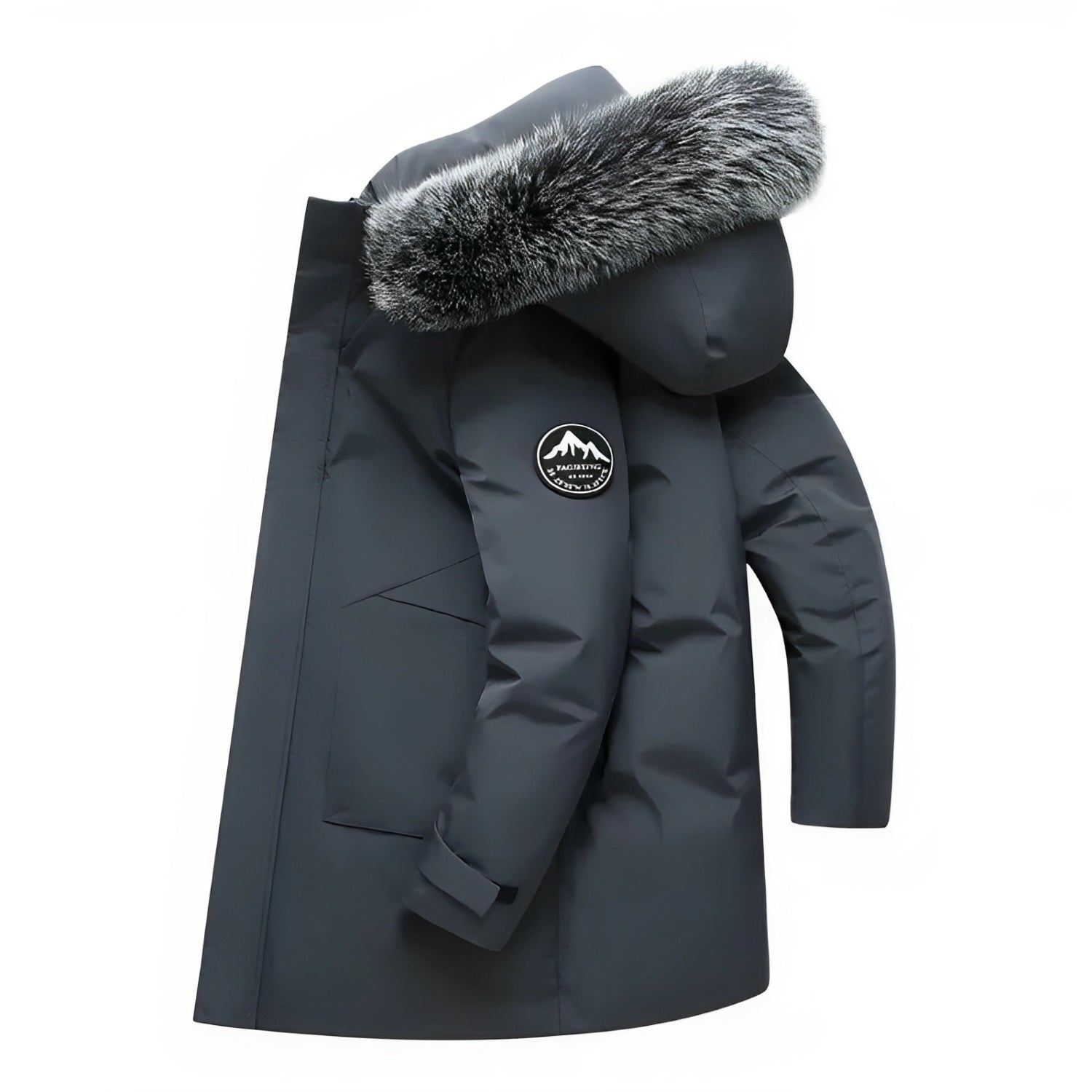 Gabriel - Manteau d'Hiver avec Capuche et Col en Fourrure