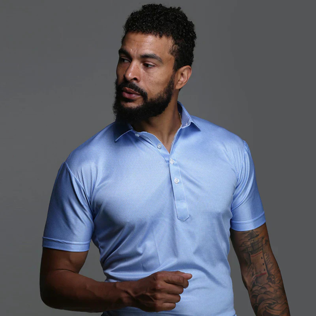 Chemise Slim Fit Homme Bleu Élégant