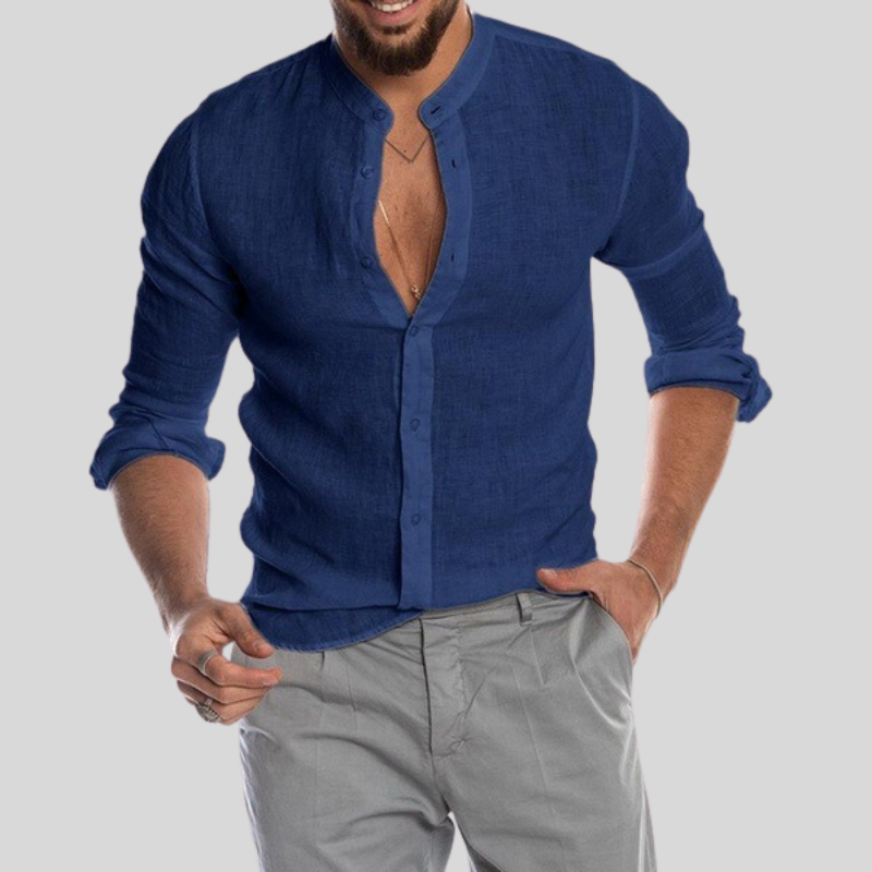 Chemise Légère en Lin à Manches Longues