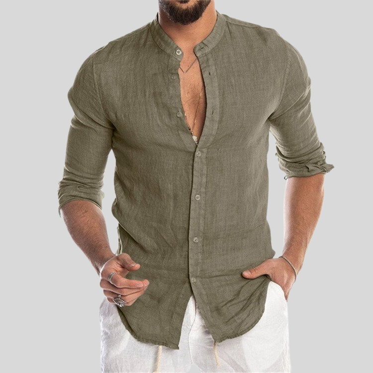 Chemise Légère en Lin à Manches Longues