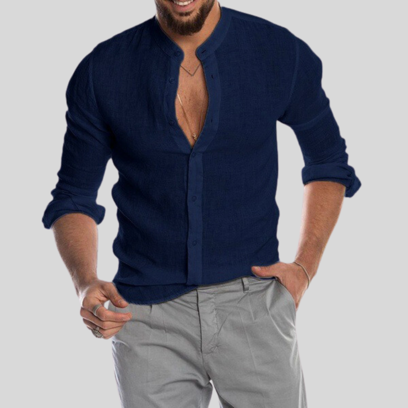 Chemise Légère en Lin à Manches Longues