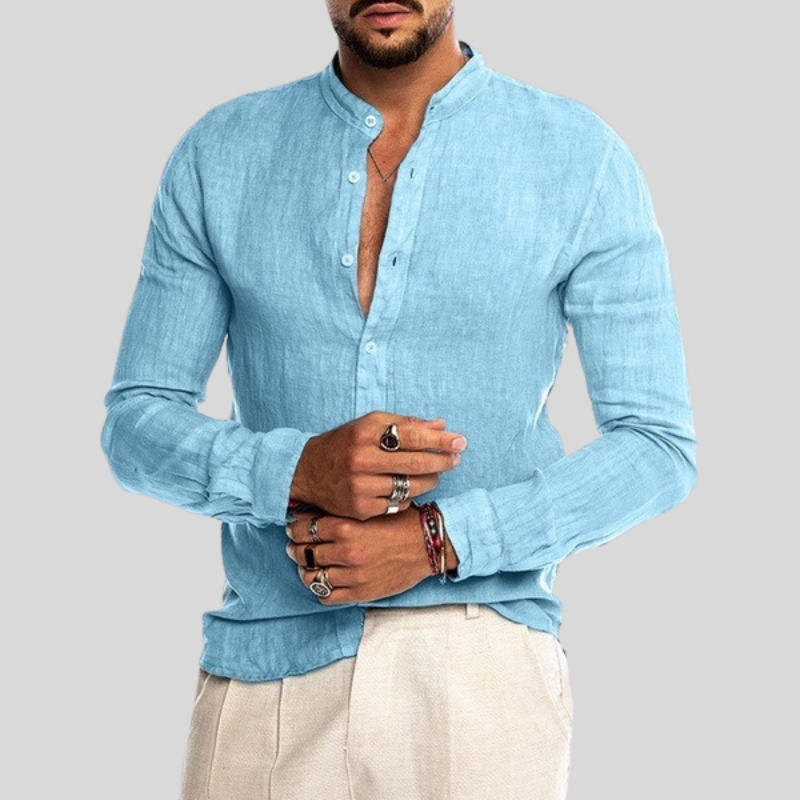 Chemise Légère en Lin à Manches Longues