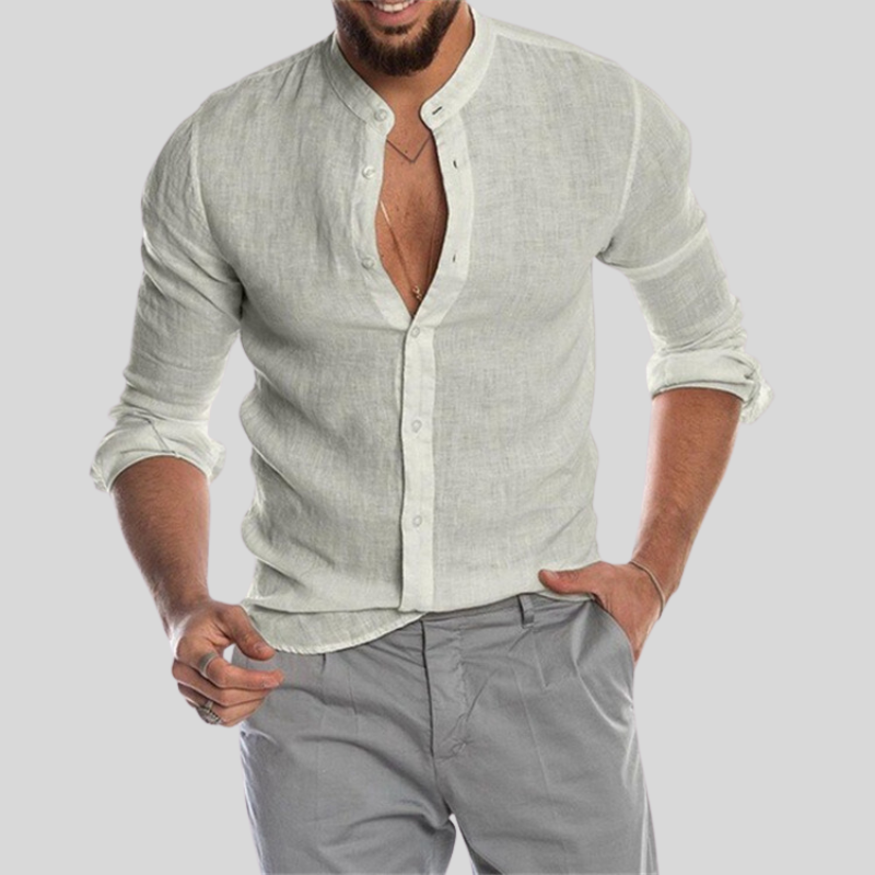 Chemise Légère en Lin à Manches Longues