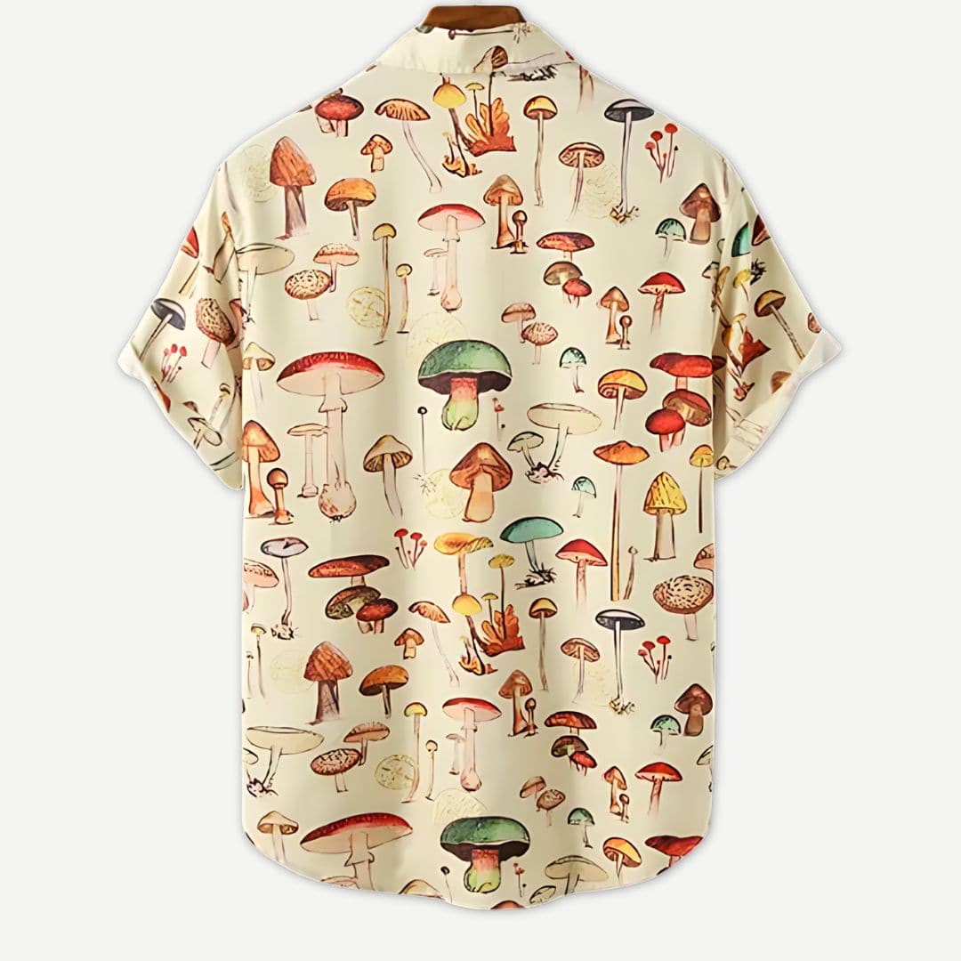 Chemise Hawaïenne Mosaic de Champignons pour Homme