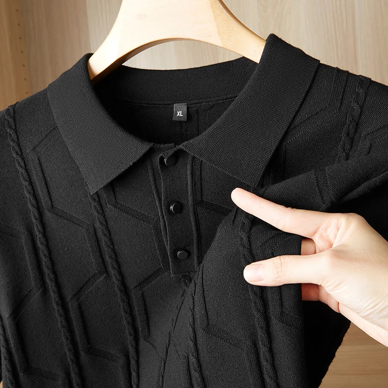Polo Homme Élégant à Manches Courtes