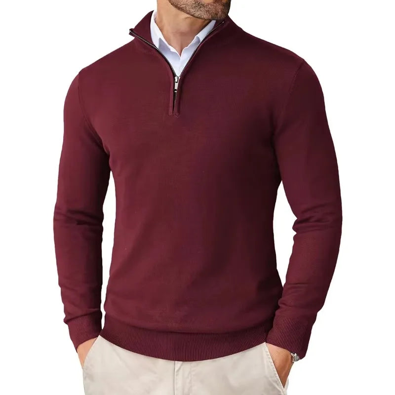 Nolan | Pull en maille zippé élégant pour homme