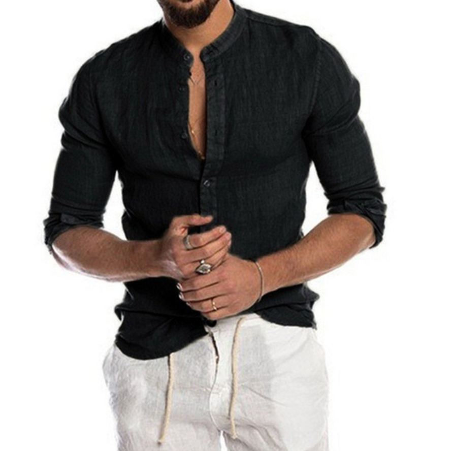 Chemise en lin pour homme élégante pour un confort maximal