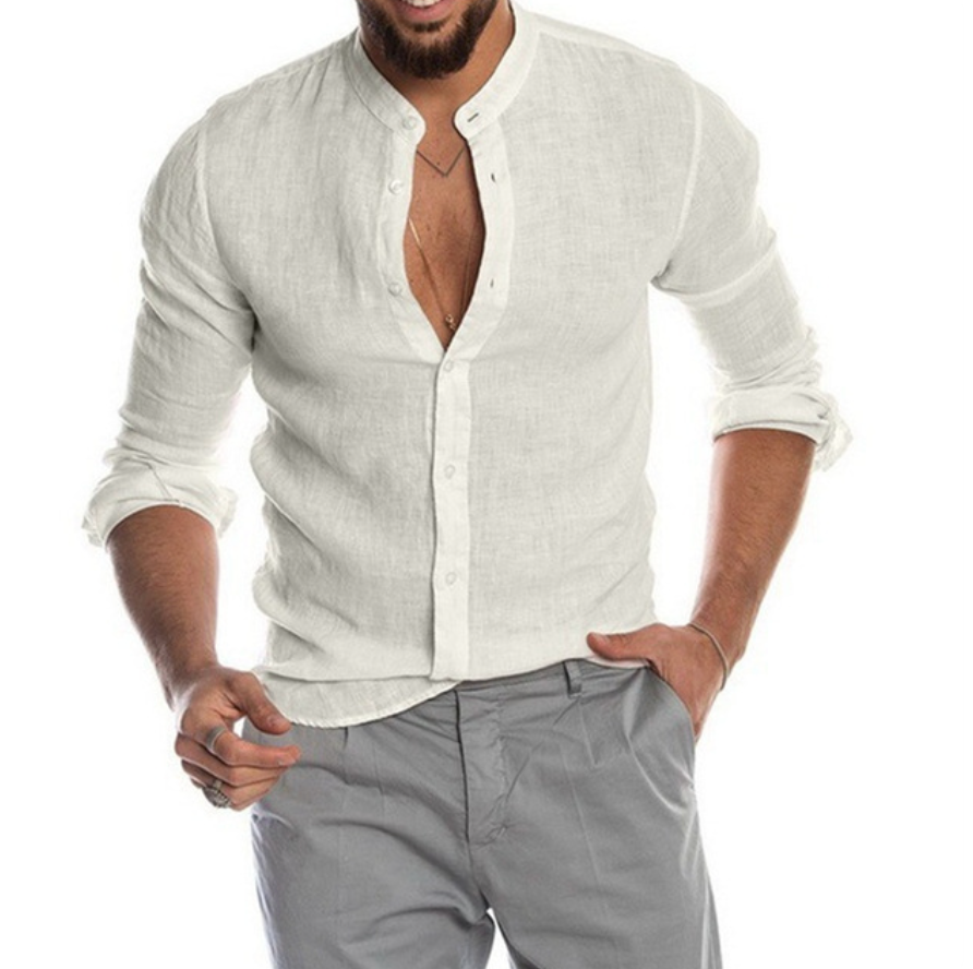 Chemise en lin pour homme élégante pour un confort maximal