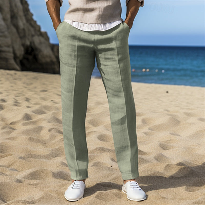 Pierre – Pantalon D'Été En Lin Pour Homme
