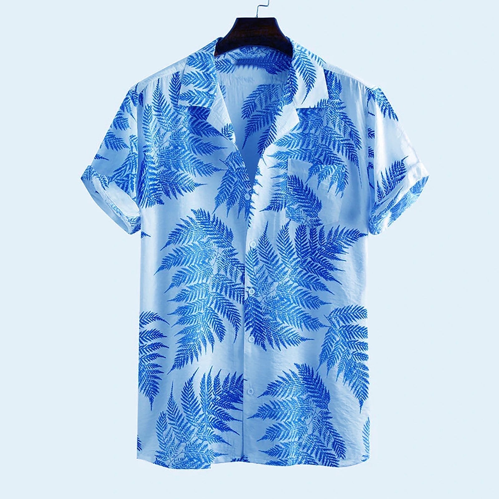 Chemise Imprimée Feuilles Tropicales
