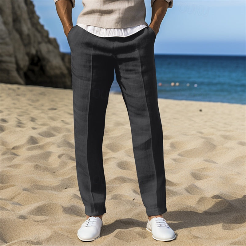 Pierre – Pantalon D'Été En Lin Pour Homme