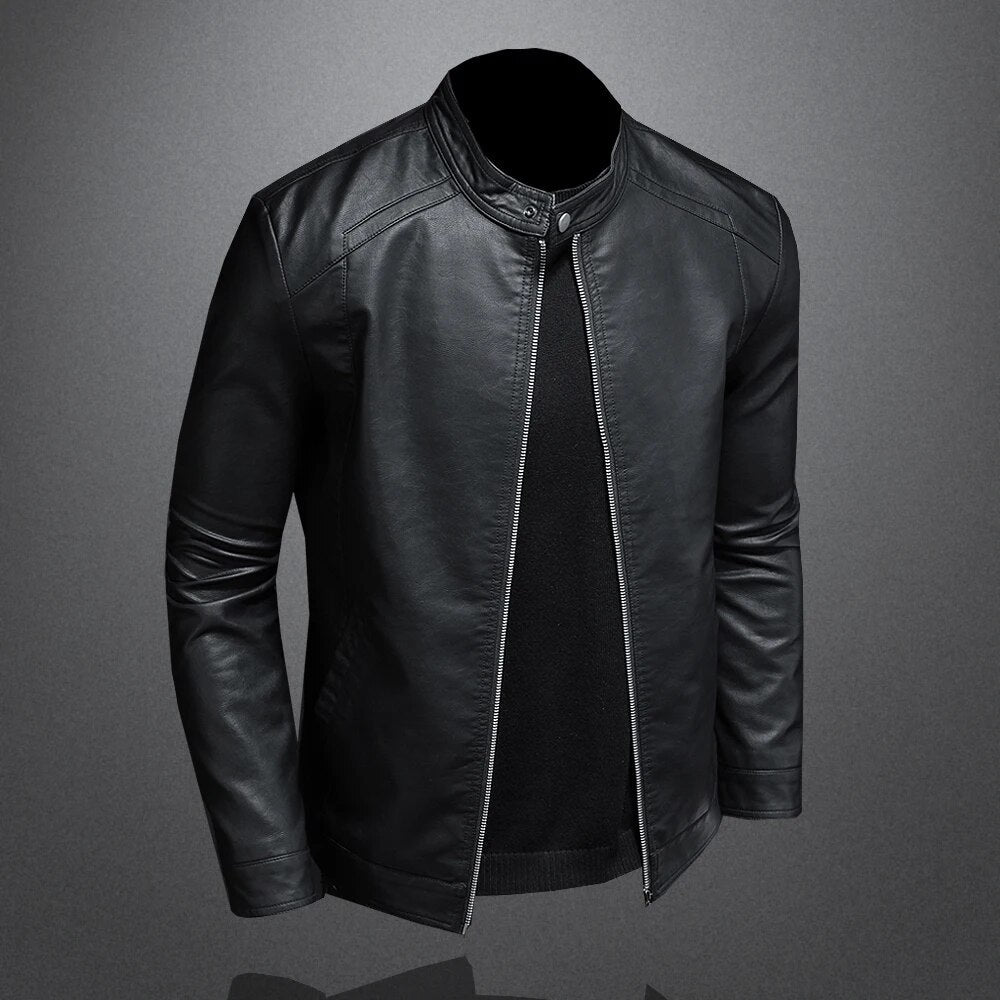 Armin - Veste en Cuir Classique pour Hommes