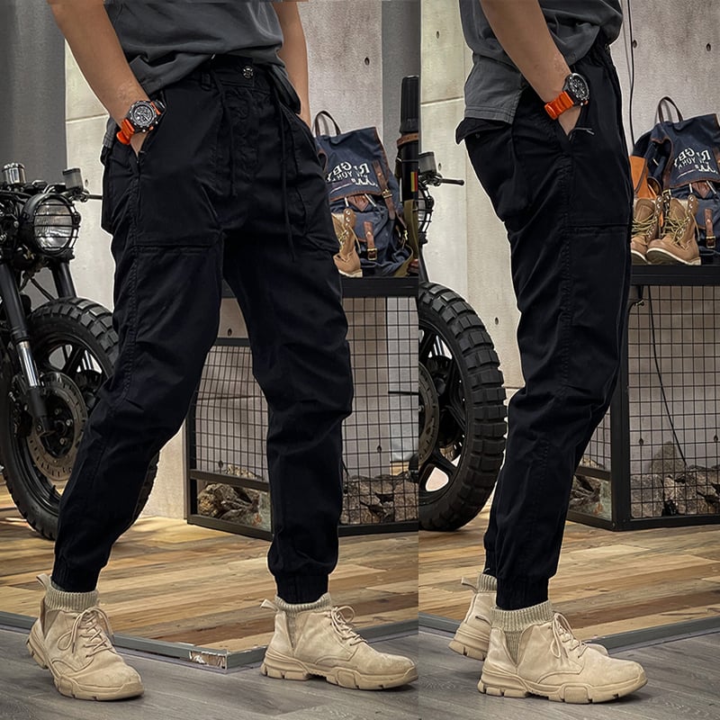 Pantalon Cargo Élastique en Spandex