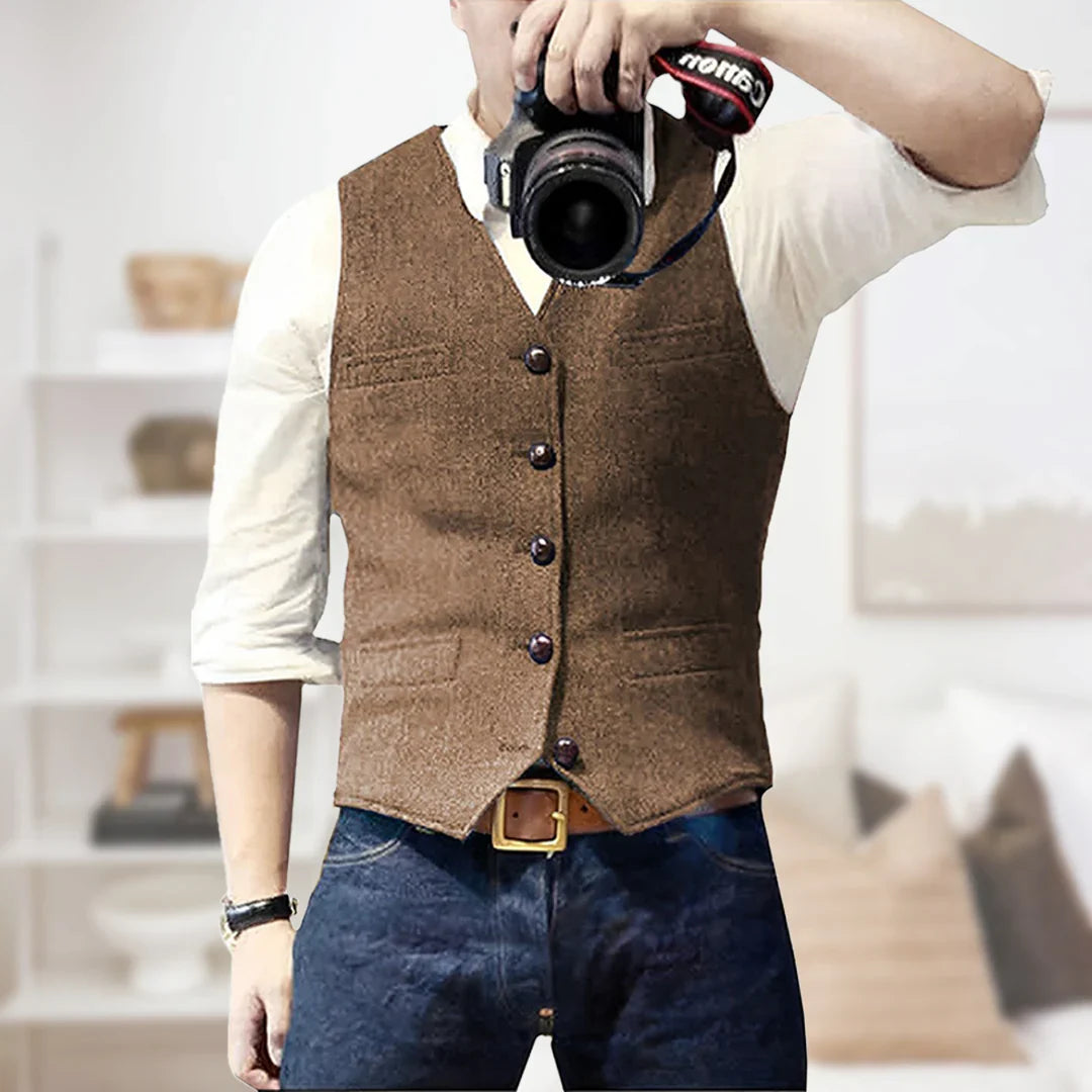 Rayan | Pull sans manches vintage pour homme