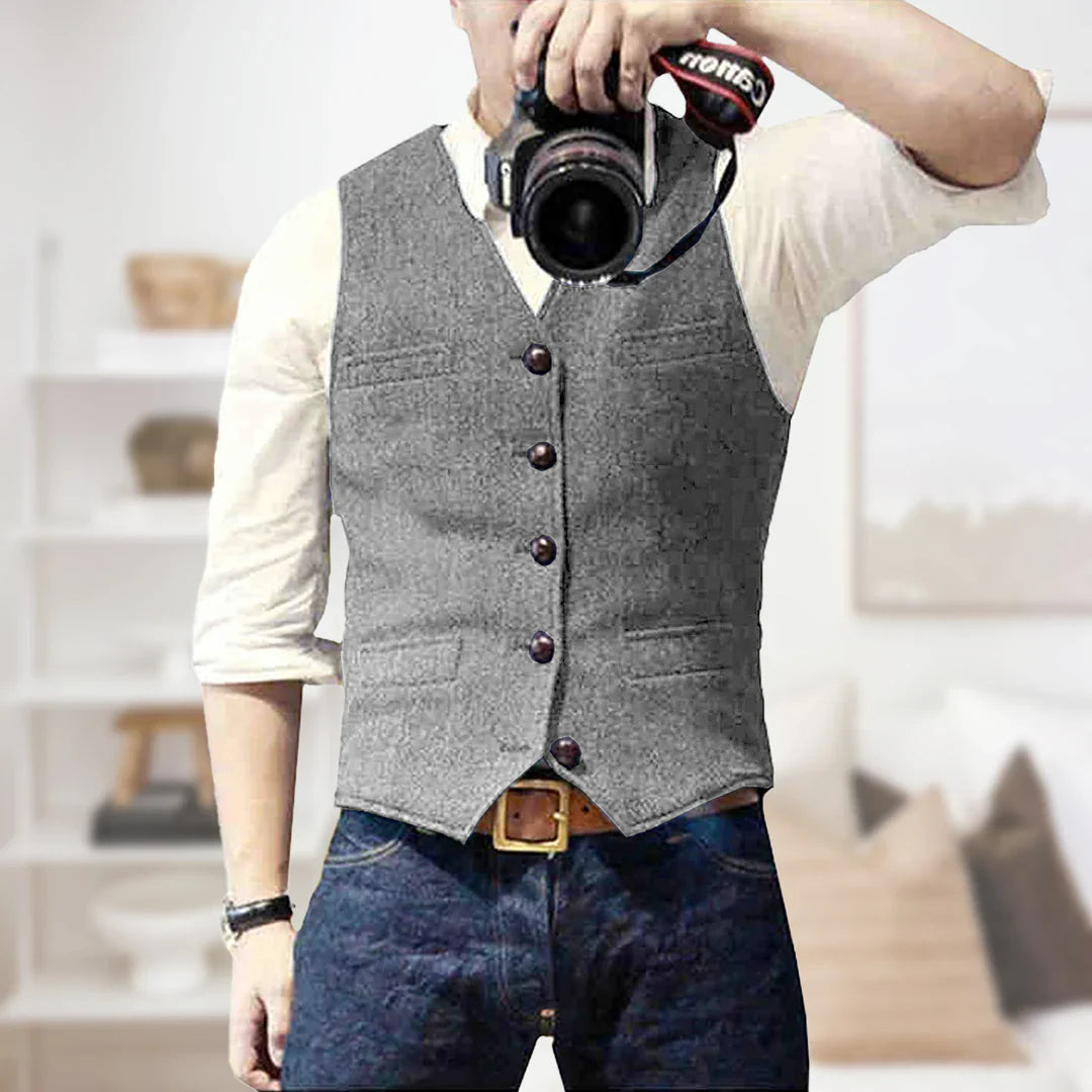 Rayan | Pull sans manches vintage pour homme